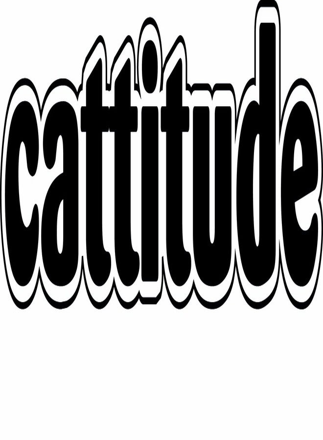 Imagine This Cattitude Car Magnet, 7-Inch by 2-Inch - Image 1
