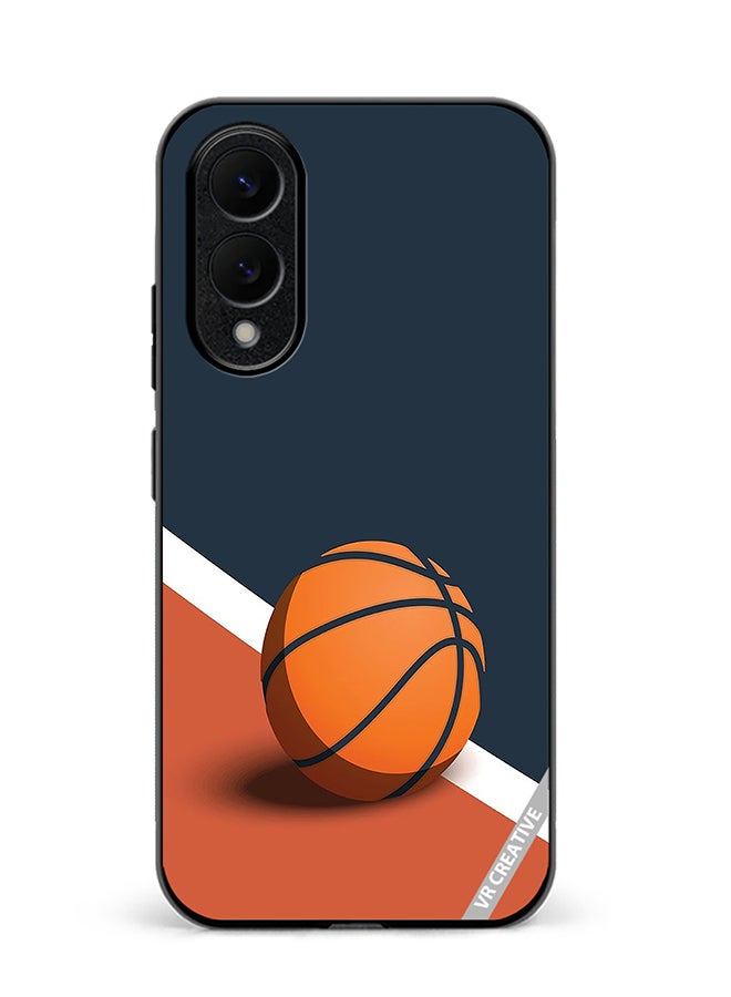 VR CREATIVE Protective Case Cover For Samsung Galaxy S25 Edge Basketball Design Multicolour