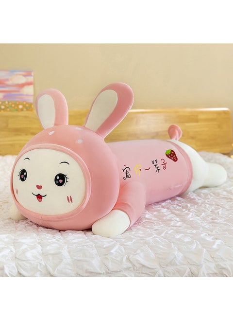 Rabbit Pillow Girl Sleeping Long Leg Clip Doll Super Cute Plush Toy Doll Bed Doll Fruit Rabbit-Specifications:Pink [pet You For A Lifetime]]-Color:90cm