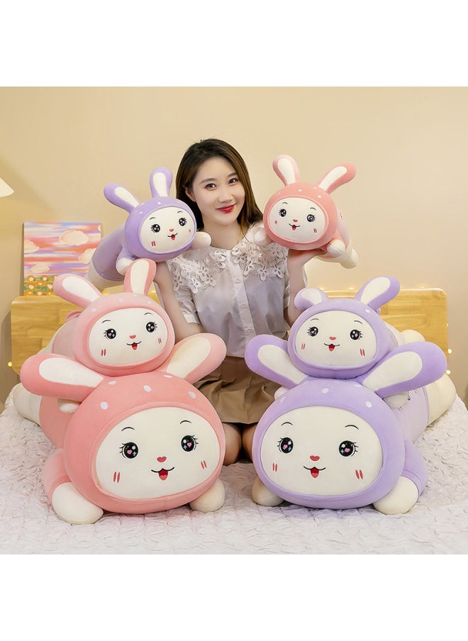 null - Rabbit Pillow Girl Sleeping Long Leg Clip Doll Super Cute Plush Toy Doll Bed Doll Fruit Rabbit-Specifications:Pink [pet You For A Lifetime]]-Color:90cm - Image 1