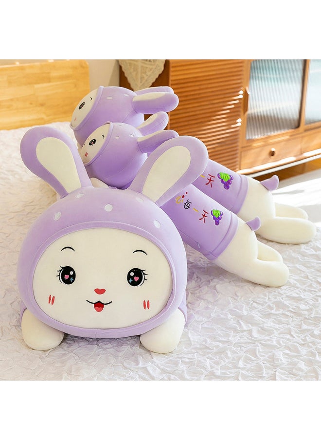 null - Rabbit Pillow Girl Sleeping Long Leg Clip Doll Super Cute Plush Toy Doll Bed Doll Fruit Rabbit-Specifications:Pink [pet You For A Lifetime]]-Color:90cm - Image 1