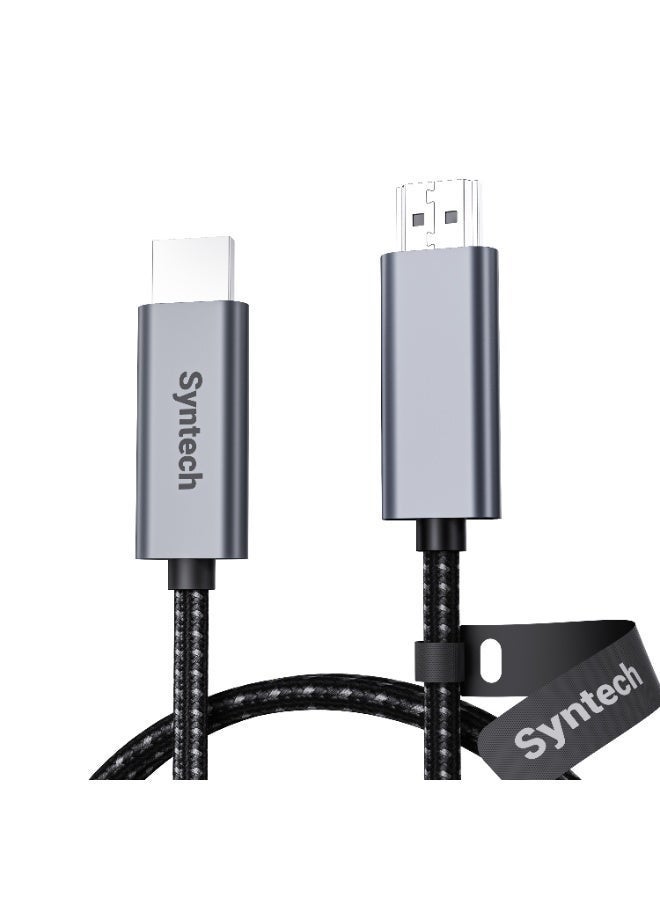 Syntech HDMI to HDMI 4K60Hz Aluminum braided cable - Image 1