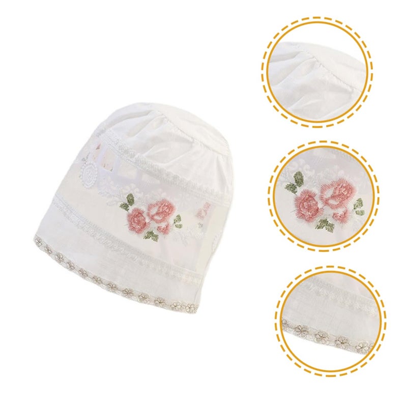 Sun Hat For Girls And Boys UV Protection Bonnet For Outdoor Photography And Special Occasions Breathable Comfortable White - Image 5