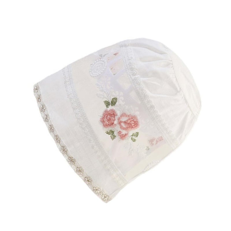 Sun Hat For Girls And Boys UV Protection Bonnet For Outdoor Photography And Special Occasions Breathable Comfortable White - Image 2
