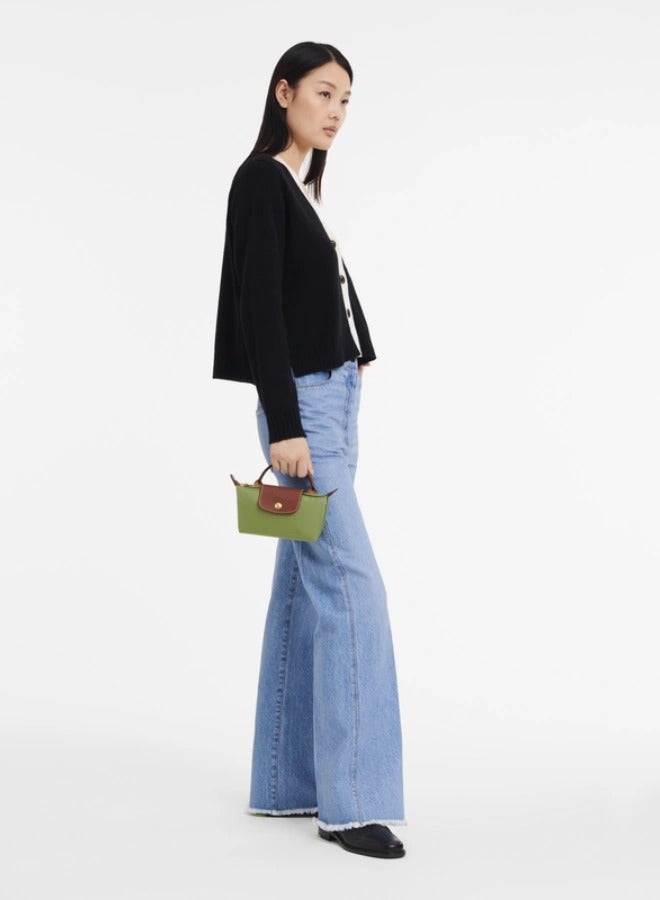 لونج شامب Women's Mini Makeup Bag, Handbag, Shoulder Bag Moss green Classic - Image 2