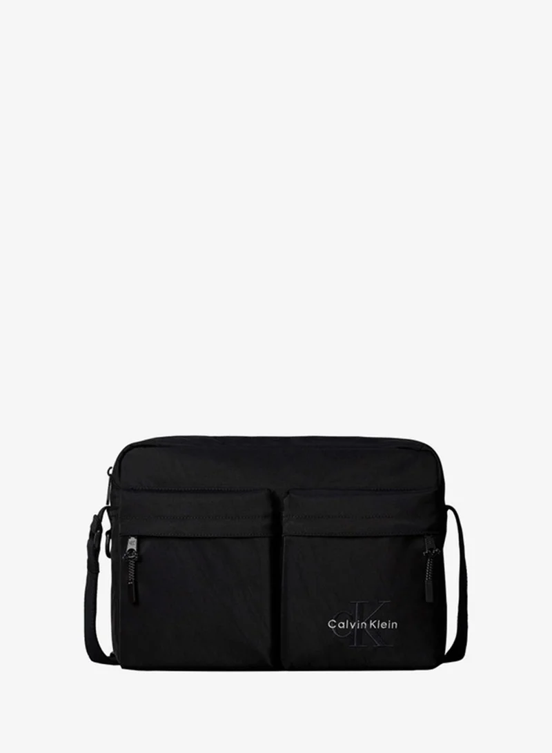 Calvin Klein Monologo Embroidery Nylon Laptop Bag