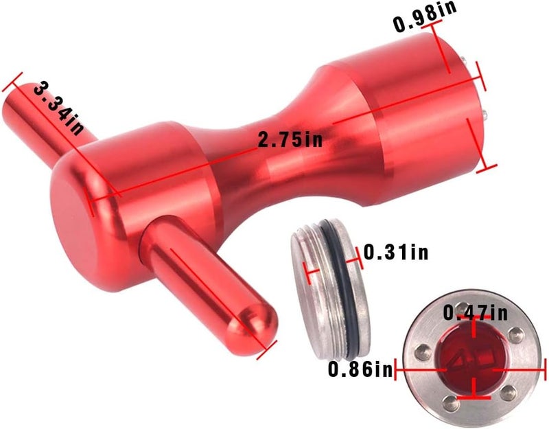 Hi-Star 2Pcs Golf Custom red Weights + Red Wrench for Titleist Scotty Cameron Putters - Image 2