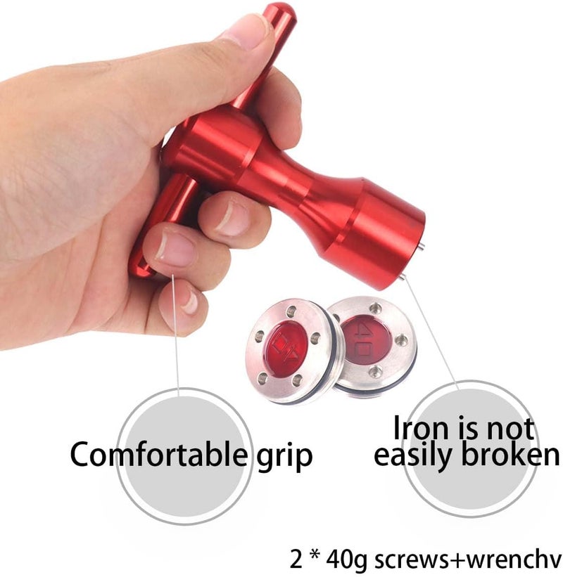 Hi-Star 2Pcs Golf Custom red Weights + Red Wrench for Titleist Scotty Cameron Putters - Image 3
