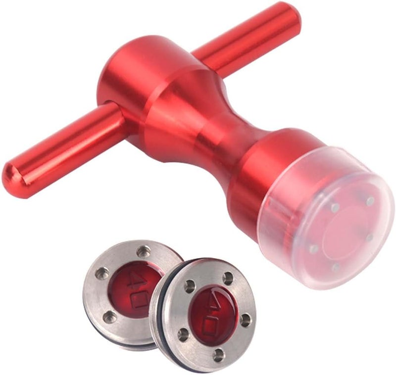 Hi-Star 2Pcs Golf Custom red Weights + Red Wrench for Titleist Scotty Cameron Putters - Image 1