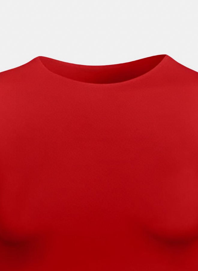 Silvy Lycra Bianca Top Sleeveless Round Neck For Women - Image 3