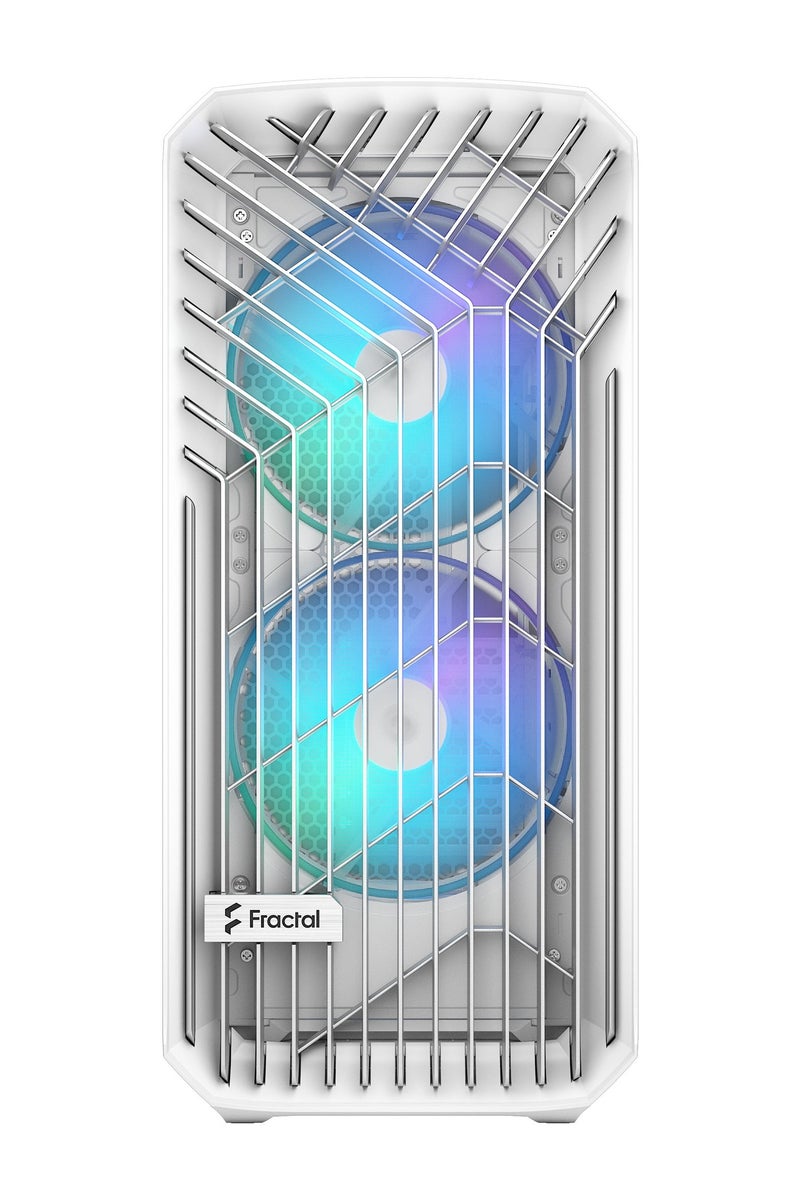 Fractal Design Torrent White RGB TG Clear Tint Mid Tower Case, Tempered Glass Side Panel, USB 3.1 Gen2 Type-C, Nexus 9P Fan Hub, High-Airflow Design, 2× 3.5" & 4× 2.5" Drive Bays, Top-Mounted PSU, White Steel/Plastic Frame | FD-C-TOR1A-07 - Image 2