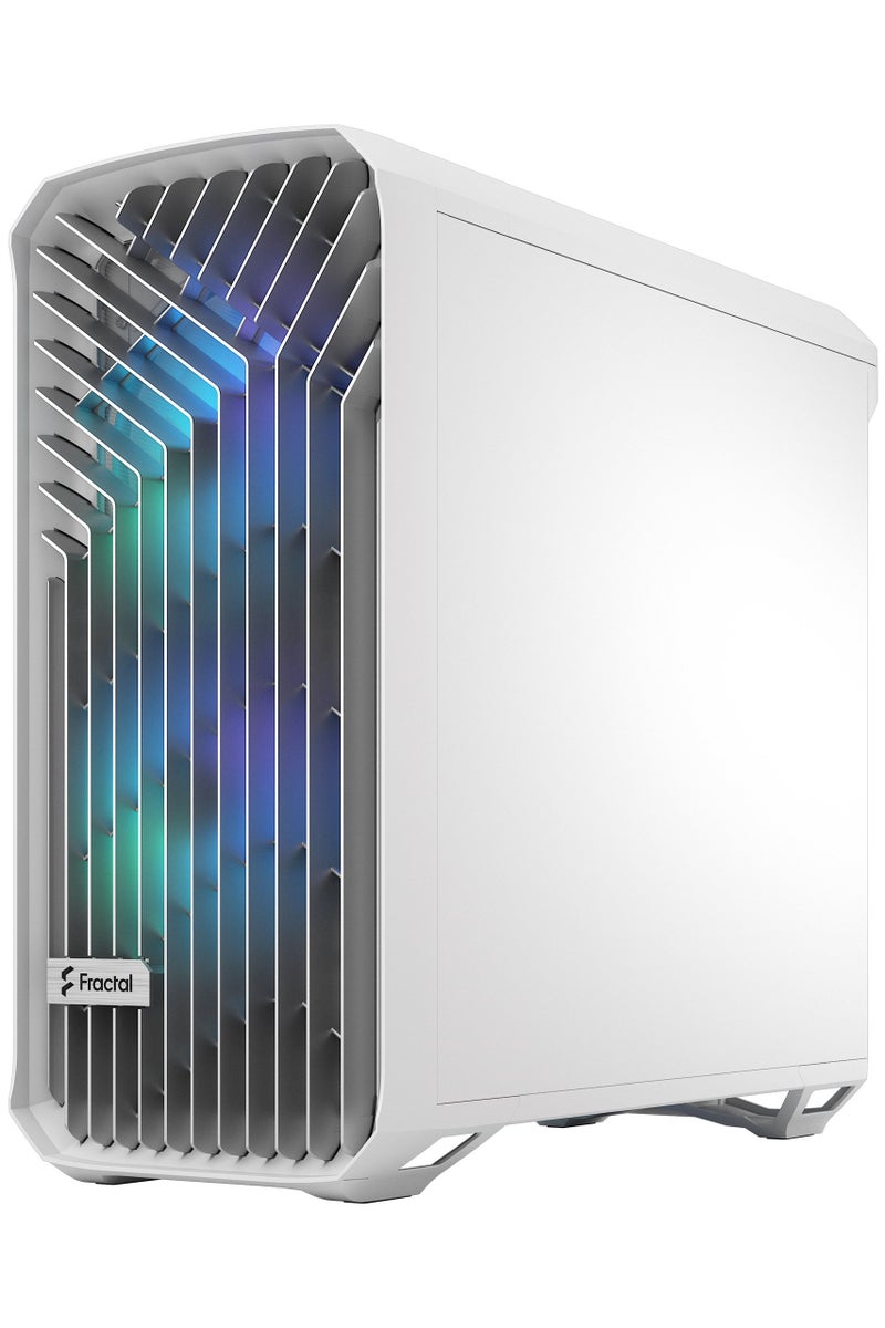 Fractal Design Torrent White RGB TG Clear Tint Mid Tower Case, Tempered Glass Side Panel, USB 3.1 Gen2 Type-C, Nexus 9P Fan Hub, High-Airflow Design, 2× 3.5" & 4× 2.5" Drive Bays, Top-Mounted PSU, White Steel/Plastic Frame | FD-C-TOR1A-07 - Image 4