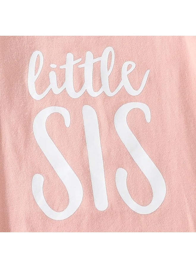 AMAWMW Newborn Baby Girl Little Sister Sleeper Gown Stripe Long Sleeve Nightgown Pajamas Gifts Stuff Essential Outfit - Image 3