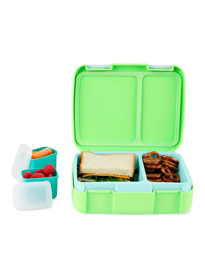 Skip Hop Zoo Bento Lunch Box - Octopus | Toddler Lunchbox With Divided Tray & Snack Containers | Age 3+