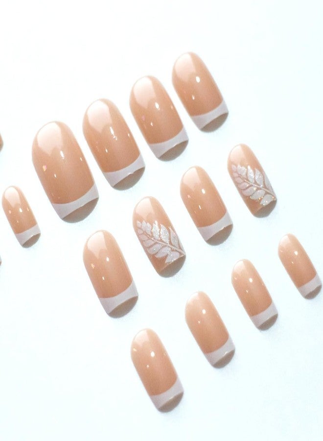 KZBTRBT White French Tip Press on Nails Medium Square Fake Nails Gel Press On Nails Kit with Nail Glue, Reusable Full Cover Stick on Nails Acrylic Artificial Nails for Women DIY Nails Art Decoration 24PCS - Image 3