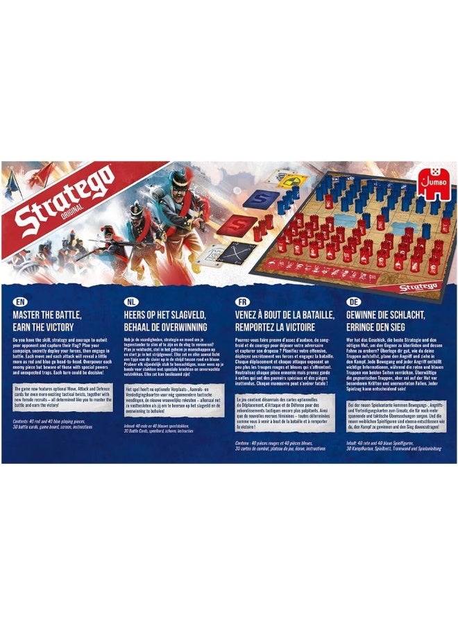 Jumbo Stratego Original | 2 Players | Official Version | English and French Language | Ages 8+ | Board Game | Original Made In Netherlands - Image 3