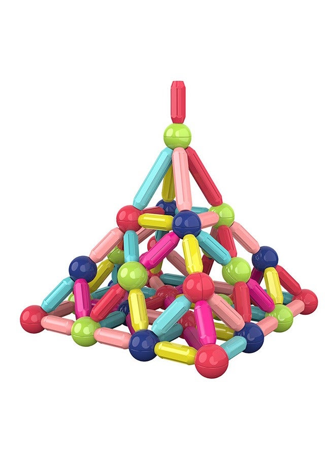 76 pieces of ever-changing magnetic stick puzzle assembly building blocks - Image 3