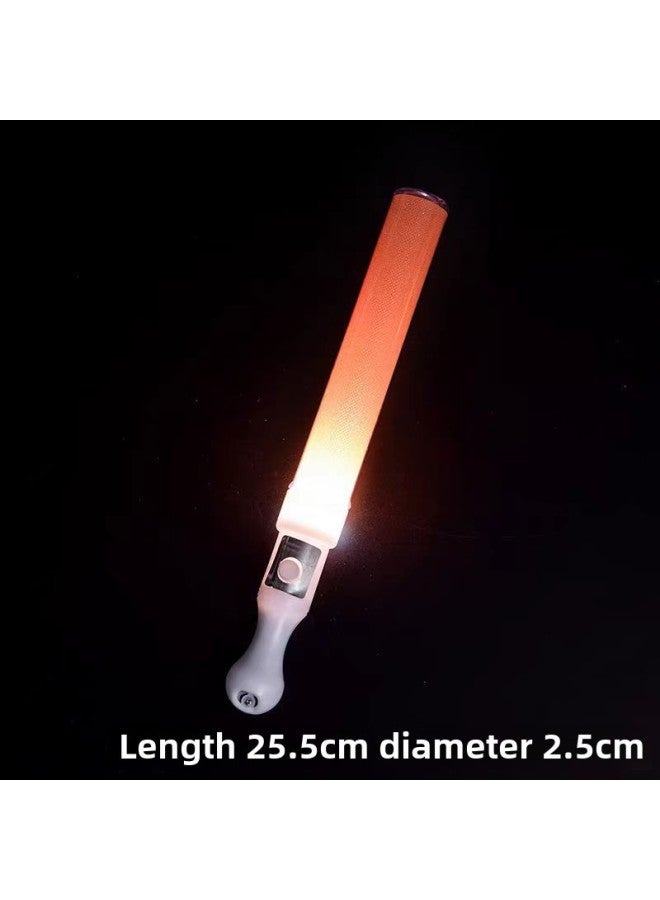 Short Flash Stick Love Stick Five-pointed Star Stick Short Luminous Stick Toy Concert Light Stick Can Be Advertised-Color:(Orange) Short Straight Light Stick - Image 1