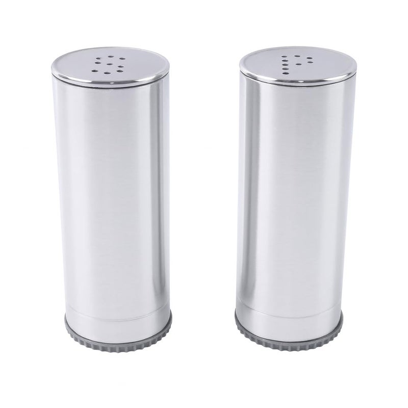 SUPERMOM Spice Box 2 Pcs – Salt & Pepper Dispenser Set – Sleek Design Stainless Steel Seasoning Shaker, BPA-Free & Reusable Easy Grip Seasoning Jars for Kitchen & Dining Tables & Restaurants - Image 5