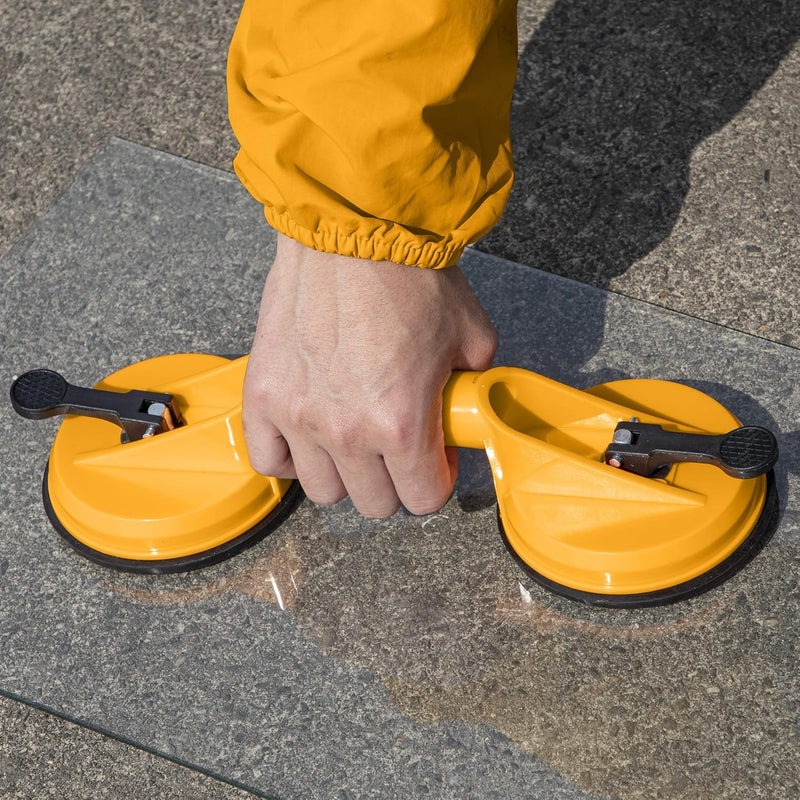 INGCO Ingco Glass Suction Cup Lifter Two Head Sucker Carrying Handle Puller, Capacity 50 KG  - Image 4