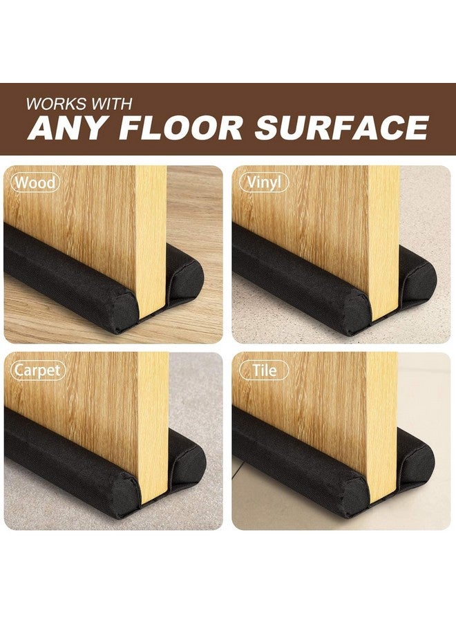 Radiant PVC Door Guard (39 Inches,Black, Pack of 3) Gap Filler for Door Bottom Seal Strip - Sound-Proof, Reduce Noise, Energy Saving Door Stopper for Reduce Door Dust, Insects Protector - Image 2