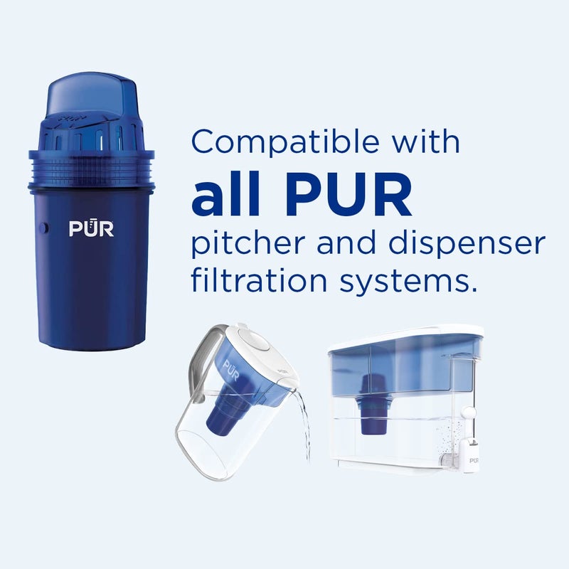 Pur Water Pitcher & Dispenser Replacement Filter 2-Pack Genuine Pur Filter 2-In-1 Powerful Filtration And Faster Filtration 4-Month Value Blue (Ppf900Z2) - Image 3