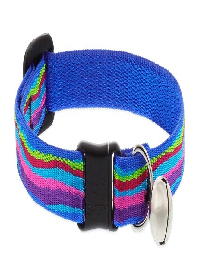 Lupine Breakaway Cat Collar with Bell by Lupine 1/2" Wide Ripple Creek Design adjusts 8-12" - Image 1