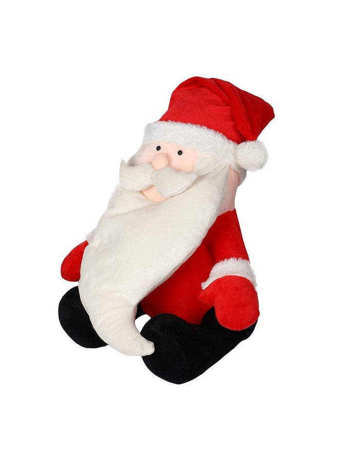 CLICK4DEAL - CLICK4DEAL Santa Claus Christmas Stuffed Soft Plush Toy for Kids Santa Toy (Red Santa Claus, 35cm) - Image 1