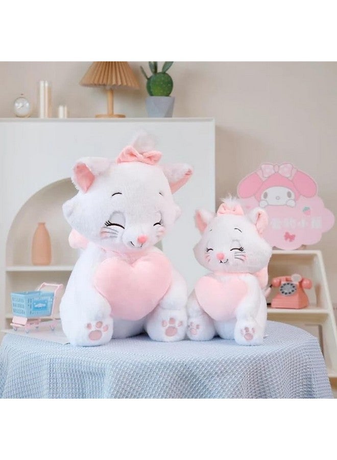 سكوبا لعبة قطط سكوبا الناعمة على شكل قلب 35 سم لأحبائك (قطة بيضاء) - Image 3