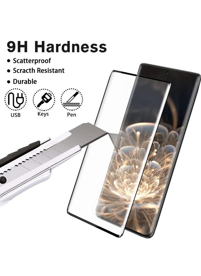 Rock Pow 2 Pack Galaxy S23 Ultra Screen Protector, HD Tempered Glass Screen Protector and Privacy Tempered Glass Protector [9H Hardness] [3D Curved] [Anti-Privacy] For Samsung Galaxy S23 Ultra 5G(6.8 Inch)  - Image 5