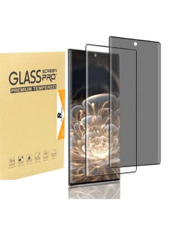 Rock Pow 2 Pack Galaxy S23 Ultra Screen Protector, HD Tempered Glass Screen Protector and Privacy Tempered Glass Protector [9H Hardness] [3D Curved] [Anti-Privacy] For Samsung Galaxy S23 Ultra 5G(6.8 Inch)  - Image 1