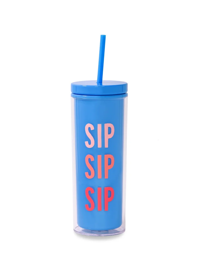 Kate Spade New York Sip Sip Sip Tumbler with Straw