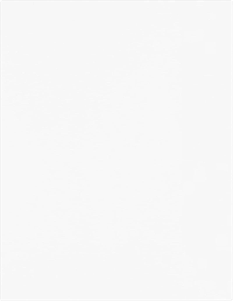 8.5" x 11" Cardstock | Letter Size | Bright White | 100lb. Cover | 50 Qty