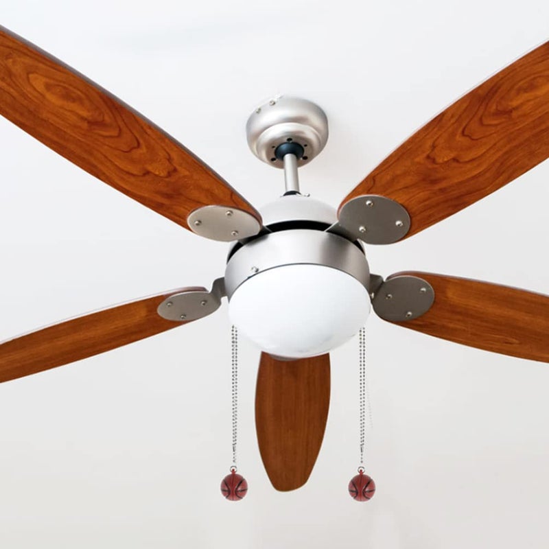 Stainless Steel Ceiling Fan Zipper Extender Chain Pull Basketball Ornament Home Decor - Image 5
