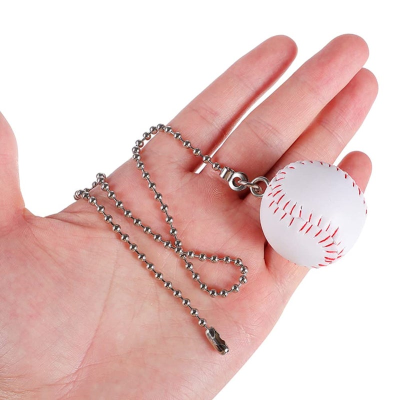 Stainless Steel Ceiling Fan Zipper Extender Chain Pull Basketball Ornament Home Decor - Image 3