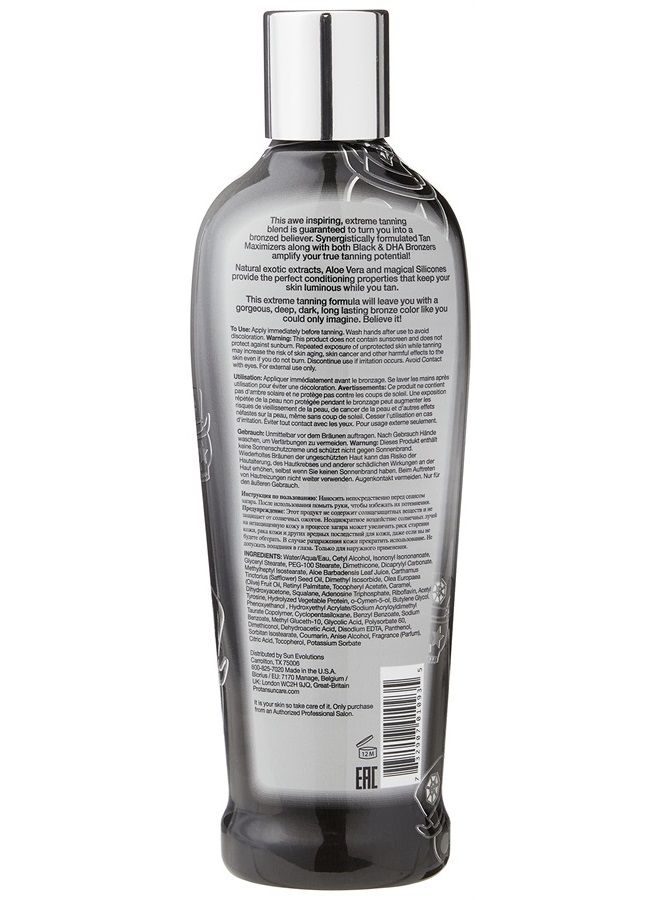 PRO TAN Unbelievably Black Extreme Tanning 25X Ultra Dark Bronzing Lotion 250ml  - Image 2