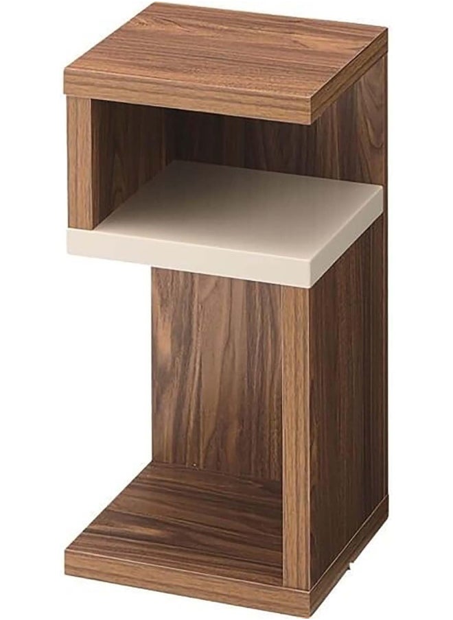 Horoof Home Horoof Home® Modern Wooden Service Table – Compact Brown Side Table, 30x25x65 cm, SM462 