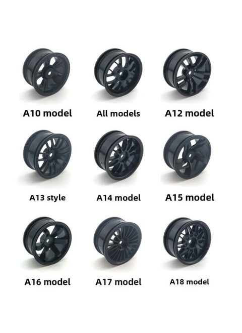 1/10 Flat Running Motor Car/racing Car/oil Car/tram/HSP 94123/94122 Applicable Racing Tire-Color:With A Wheel Hub, Note The Color And Style