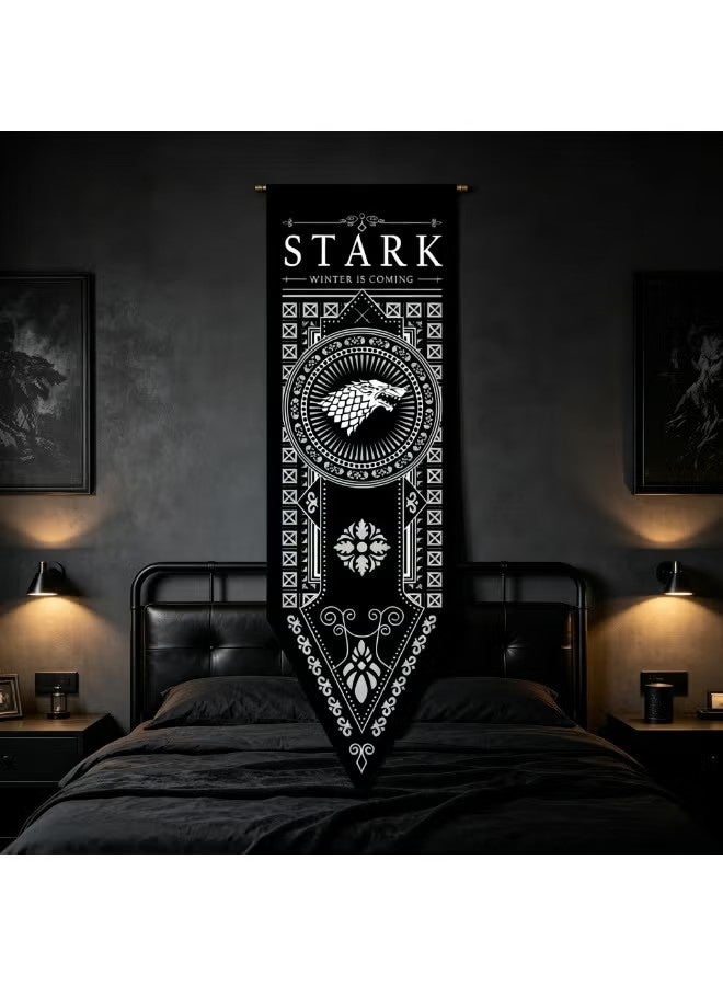 Stark House Flag from the "Game of Thrones" Series - 150 × 45 cm - Woven Flag for Outdoor Walls - Image 5