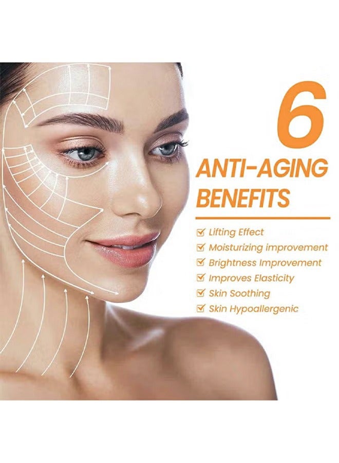 إيلهو قناع العين Highprime الكولاجين فيلم ، تركيبة قابلة للذوبان في الماء ، تتلاشى الهالات السوداء وخطوط العين ، قناع الرفع والشد 10 قطع - Image 2