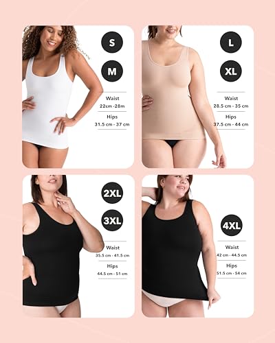 SHAPERMINT Compression Tank Cami - Tummy and Waist Control Body Shapewear Camisole for Women - Image 4