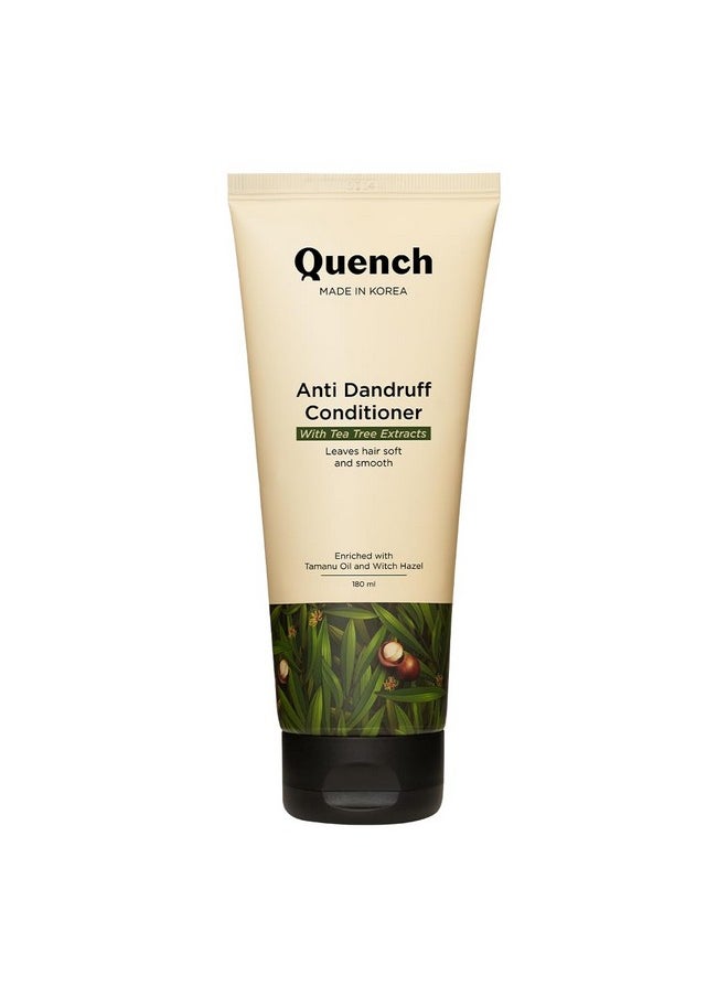 Quench Anti Dandruff Conditioner With Tea Tree Extracts, Provides Deep Nourishment & Minimizes Dandruff, Leaves Hair Soft, Smooth & Silky, Made In Korea (180Ml) - pzsku/Z041B50BA3728858FE3D2Z/45/_/1733729919/67946b9a-feb8-4835-b0e6-e1ddfe76ca48