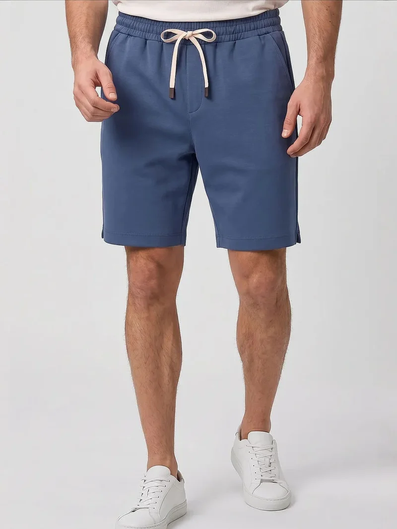 Tommylife Sacramento Green TOMMY Men's Mid Waist Jersey Shorts for Men | Best Price UAE