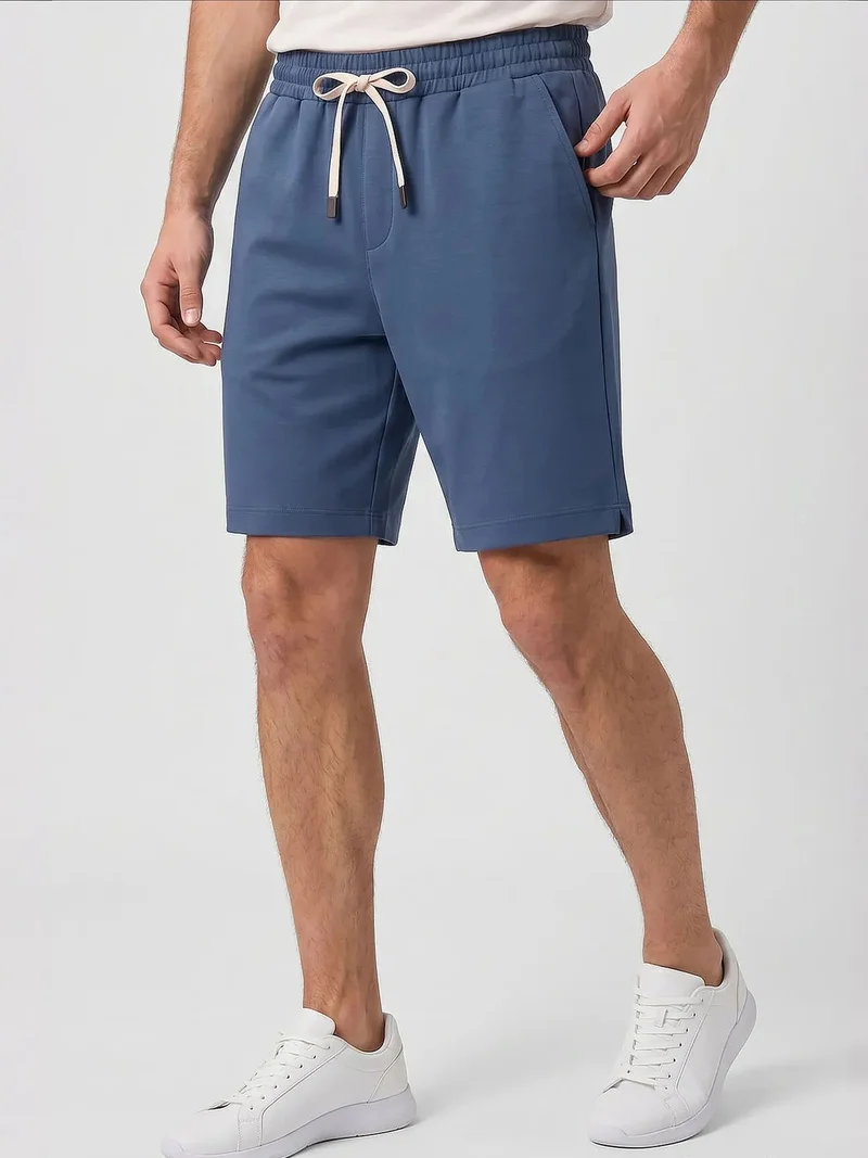Tommylife Sacramento Green TOMMY Men's Mid Waist Jersey Shorts for Men | Best Price UAE