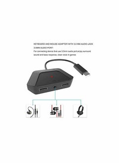 Y&D KASTWAVE Keyboard and Mouse Adapter with 3.5mm Audio Jack Compatible for Nintendo Switch, Xbox One, PS4, PS3. Perfect Games Like FPS, TPS, RPG RTS, etc.  - Image 5