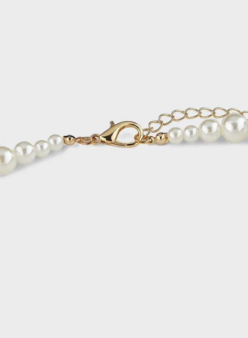 PIECES Julica Peral Necklace