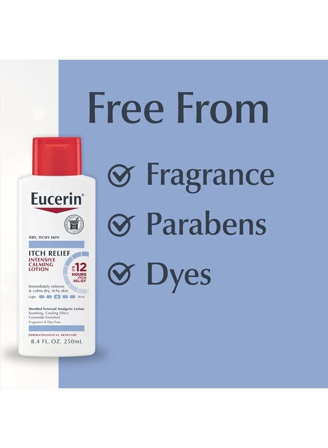 Eucerin Itch Relief Intensive Calming Lotion, Itch-Relieving Lotion for Sensitive Dry Skin, 8.4 Fl Oz Bottle - Image 5