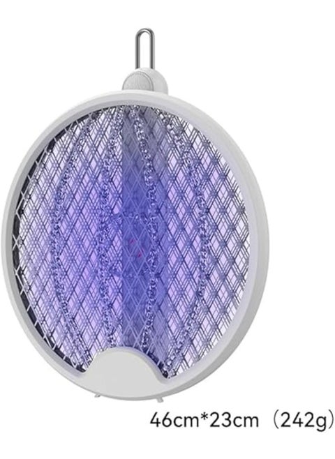 3 in 1 Round Mosquito Zapper Racket Foldable Wall Mounted Attractive Light Handheld High Quality tr