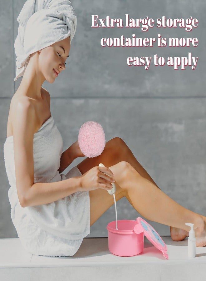 JOLY Extra Soft Powder Puff, 6" x 3" Large Body Powder Applicator, Loose Dusting Powder Puffs for Women (Only Pink Puff) - Image 5