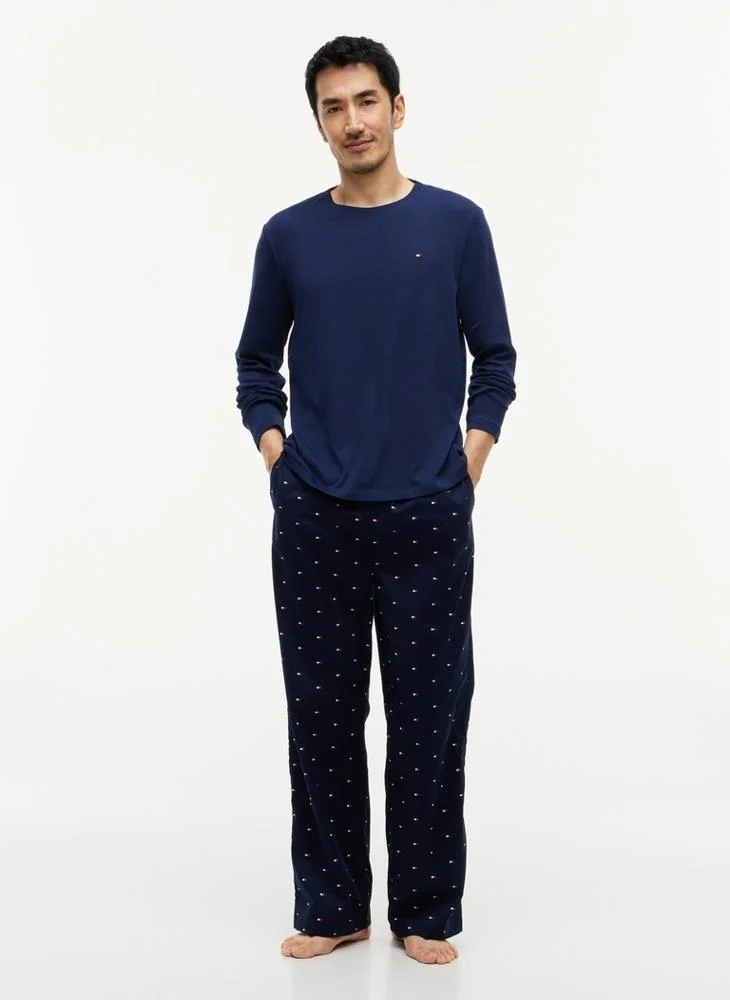 Signature Print Woven Pyjama Set